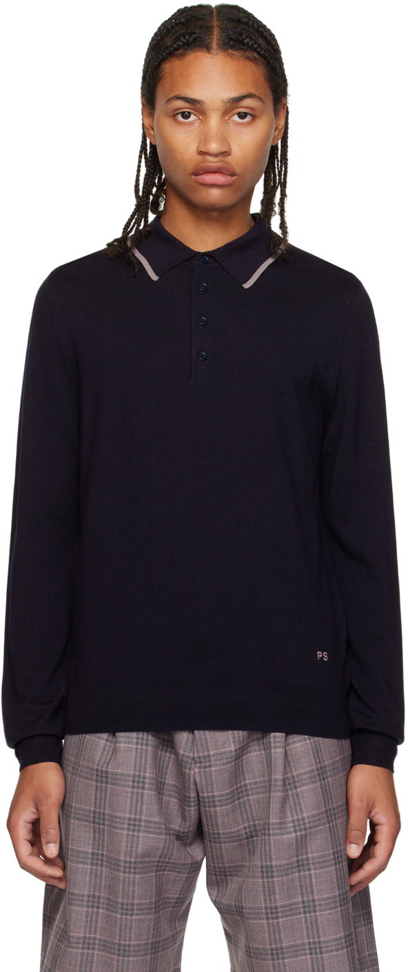 Polotröja Paul Smith PS Paul Smith Embroidered Polo Mörkblå | M2R-204Y-L21861