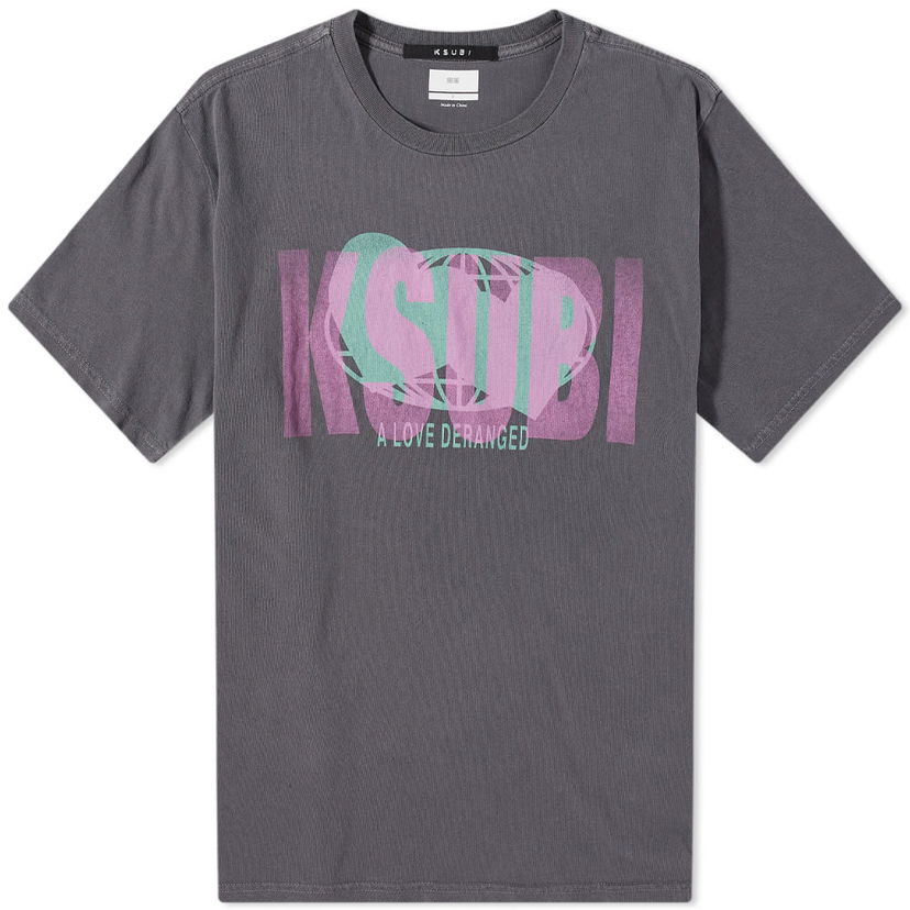 T-shirt Ksubi KSUBI Deranged Logo Graphic T-Shirt Grå | 5000007158