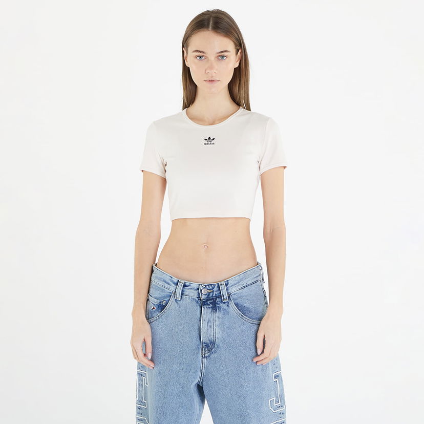 Crop top adidas Originals Essentials Rib Tee Turkos | IJ7804