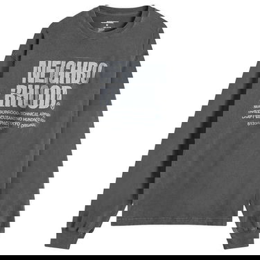 T-shirt Neighborhood LS-11 Long Sleeve T-Shirt Grå | 242PCNH-LT11-BLK, 1