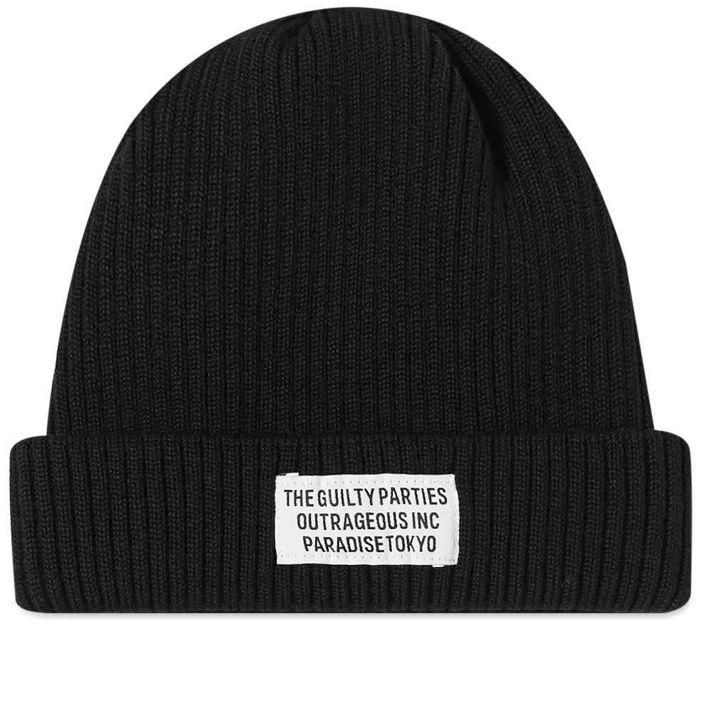 Mössa WACKO MARIA Wool Knit Watch Cap Svart | 21FW-WMA-CP03-BLK, 0
