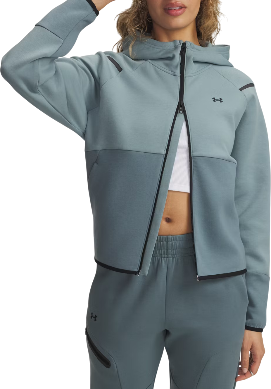 Jacka Under Armour Unstoppable Fleece Full-Zip Hooded Jacket Turkos | 1379842-323, 0