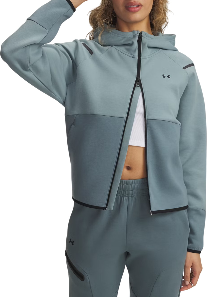 Jacka Under Armour Unstoppable Fleece Full-Zip Hooded Jacket Turkos | 1379842-323