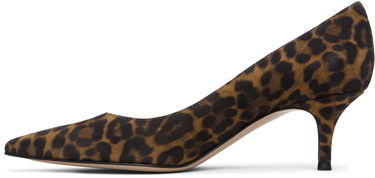 Sneakers och skor Gianvito Rossi Leopard Print Suede Gianvito 55 Pumps Flerfärgad | G20336-55RIC-CMD, 2