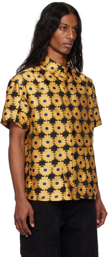 Skjorta Andersson Bell Andersson Bell Sheer Flower Shirt Gul | atb1278m, 1