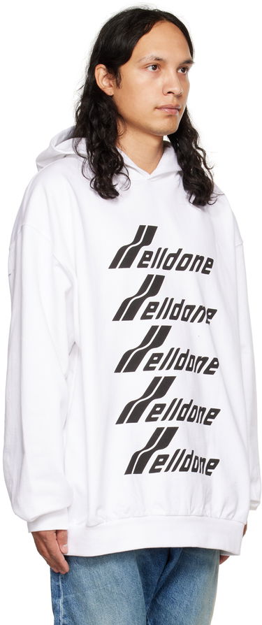 Sweatshirt We11done We11done Print Hoodie Vit | WD-TH3-22-729-U-WH, 1