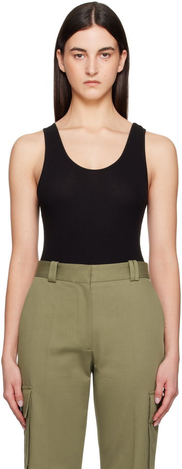 Linne Anine Bing ANINE BING Ginny Ribbed Tank Bodysuit Svart | A-08-10672-BLK26, 0