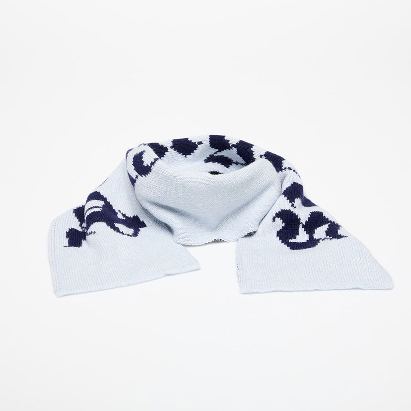 Halsduk Palm Angels Palm Angels Logo Knit Scarf Blå | PBMA009F25KNI0014046