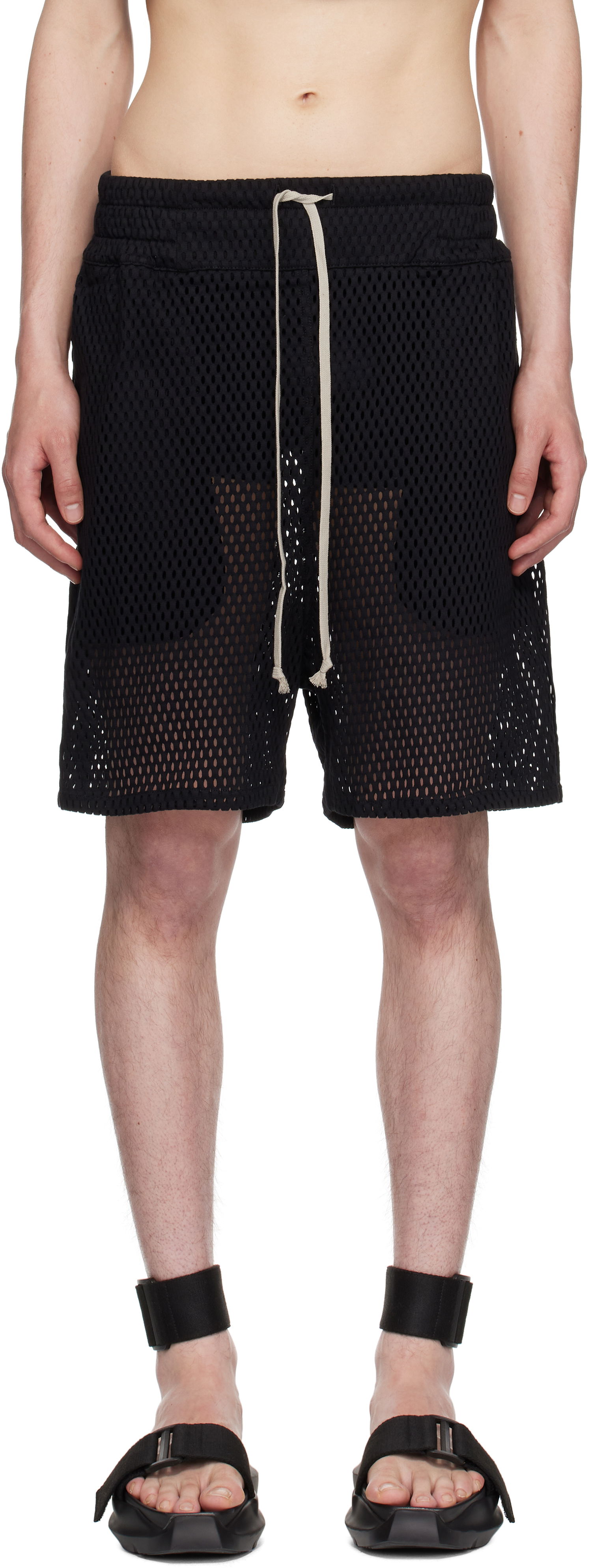 Shorts Rick Owens Rick Owens Champion Edition Mesh Shorts Svart | CM01E1682 CHONET MESH, 0