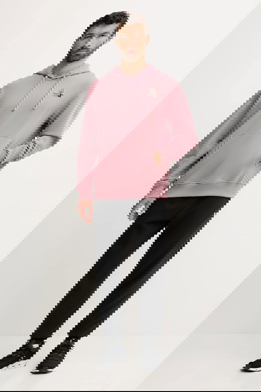 Sweatshirt The North Face Cotton Flowe Dome Hoodie with print Rosa | NF0A8EGZHCS1, 1