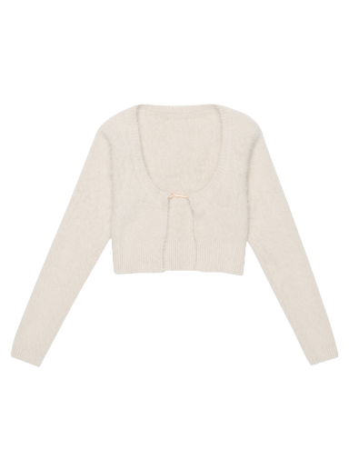 Sweater Jacquemus La Maille Neve Manches Cardigan Beige | 223KN010 2380 110