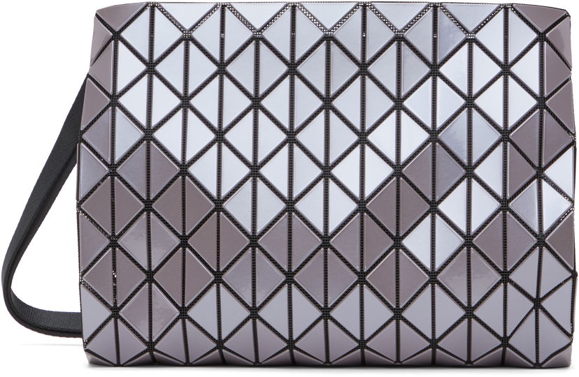 Axelväska BAO BAO ISSEY MIYAKE Issey Miyake Bao Bao Row Metallic Crossbody Bag Grå | BB56AG463