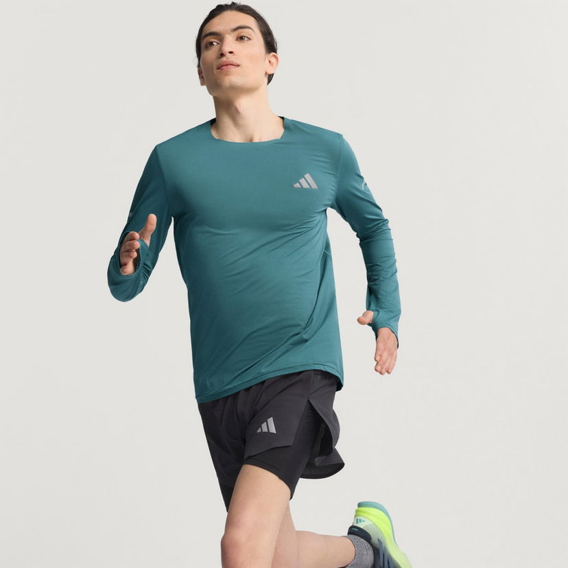 T-shirt adidas Performance Adi365 CLIMACOOL+ Running Longsleeve T-Shirt Grön | KB9917