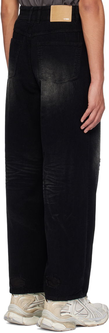 Jeans We11done We11done Distressed Corduroy Trousers Svart | WD-PT2-24-230-M-BK, 2