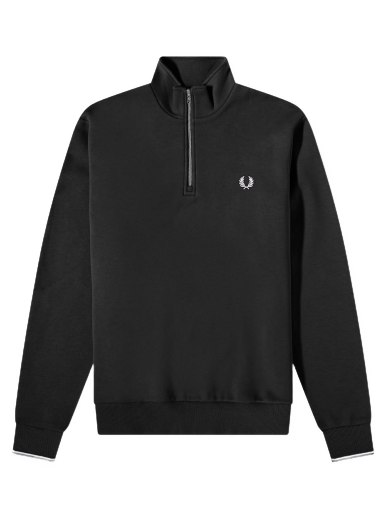 Sweatshirt Fred Perry Half Zip Sweat Svart | M3574-102