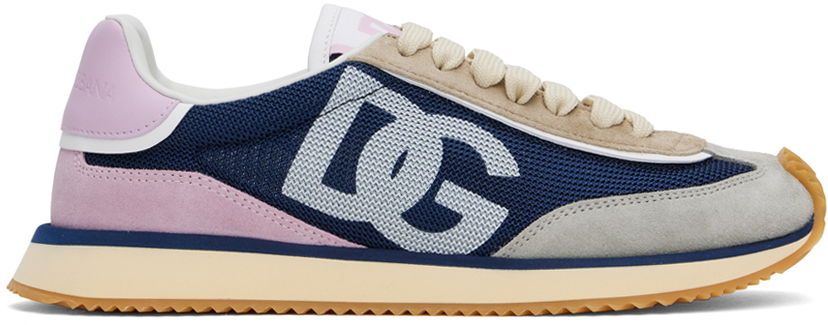 Kläder Dolce & Gabbana Dolce&Gabbana Mixed-Material DG Cushion Mörkblå | CK2288 A9253