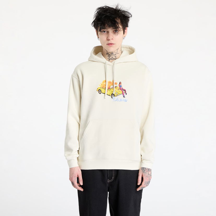 Sweatshirt Dime DIME 2Fast 2Delicious Hoodie Beige | DIMEHO2448NAT