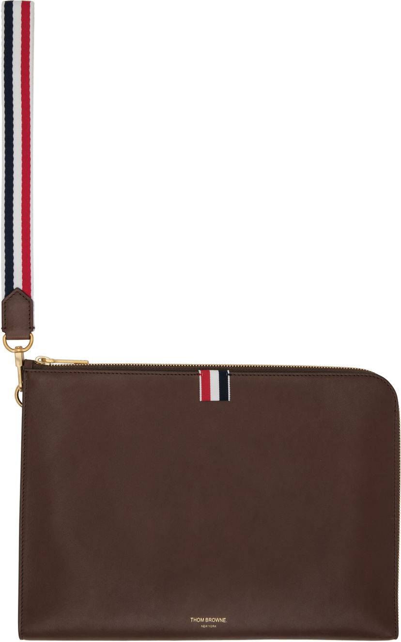 Plånbok Thom Browne Thom Browne Soft Calfskin Medium Gusset Document Holder Brun | MAC083A-L0117