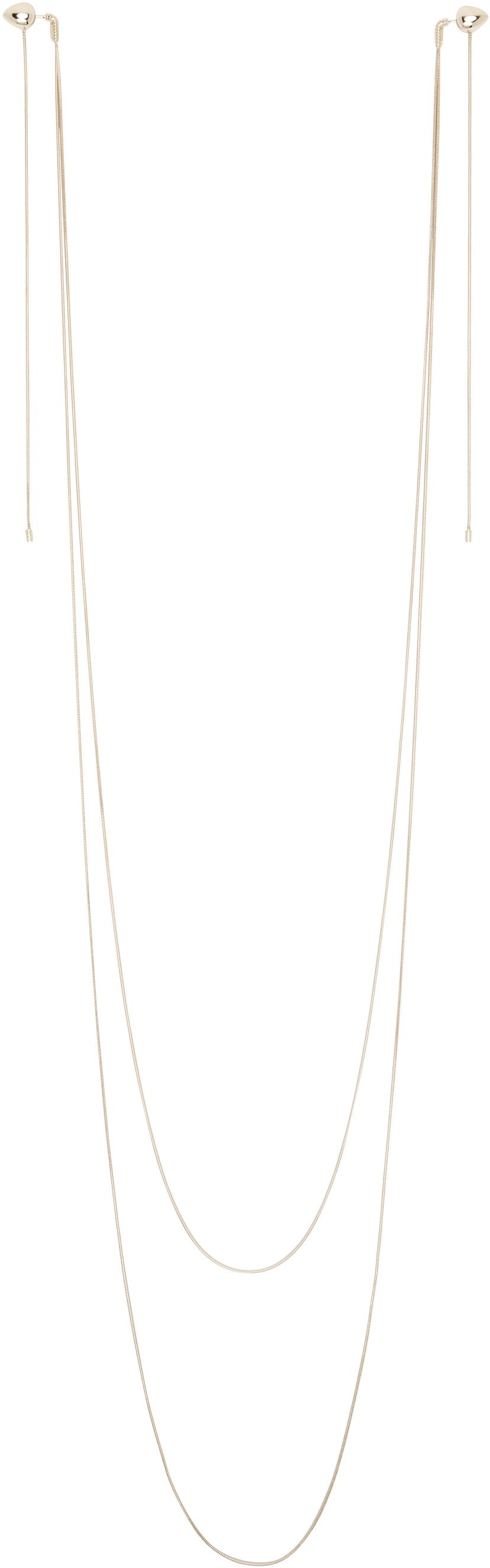 Halsband Alaïa ALAÏA Double Strand Earrings Metallisk | AA2B144LA006