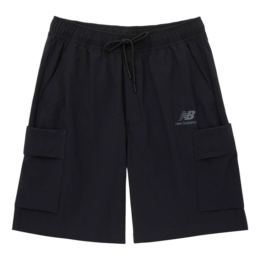 Shorts New Balance Woven Pocket Shorts Svart | AMS32370-BK