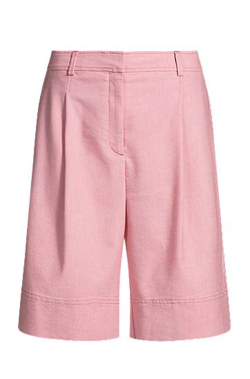Shorts BOSS Pleated Shorts Rosa | 50546217