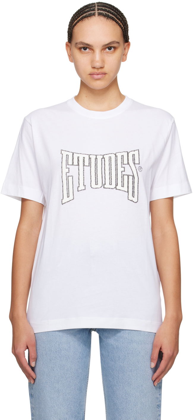 T-shirt Études Wonder Boxing Graphic T-Shirt Vit | E24MM107A00700