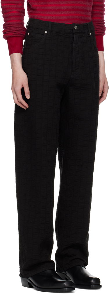 Byxor FERRAGAMO Ferragamo Monogram Five-Pocket Pants Svart | 782902, 1