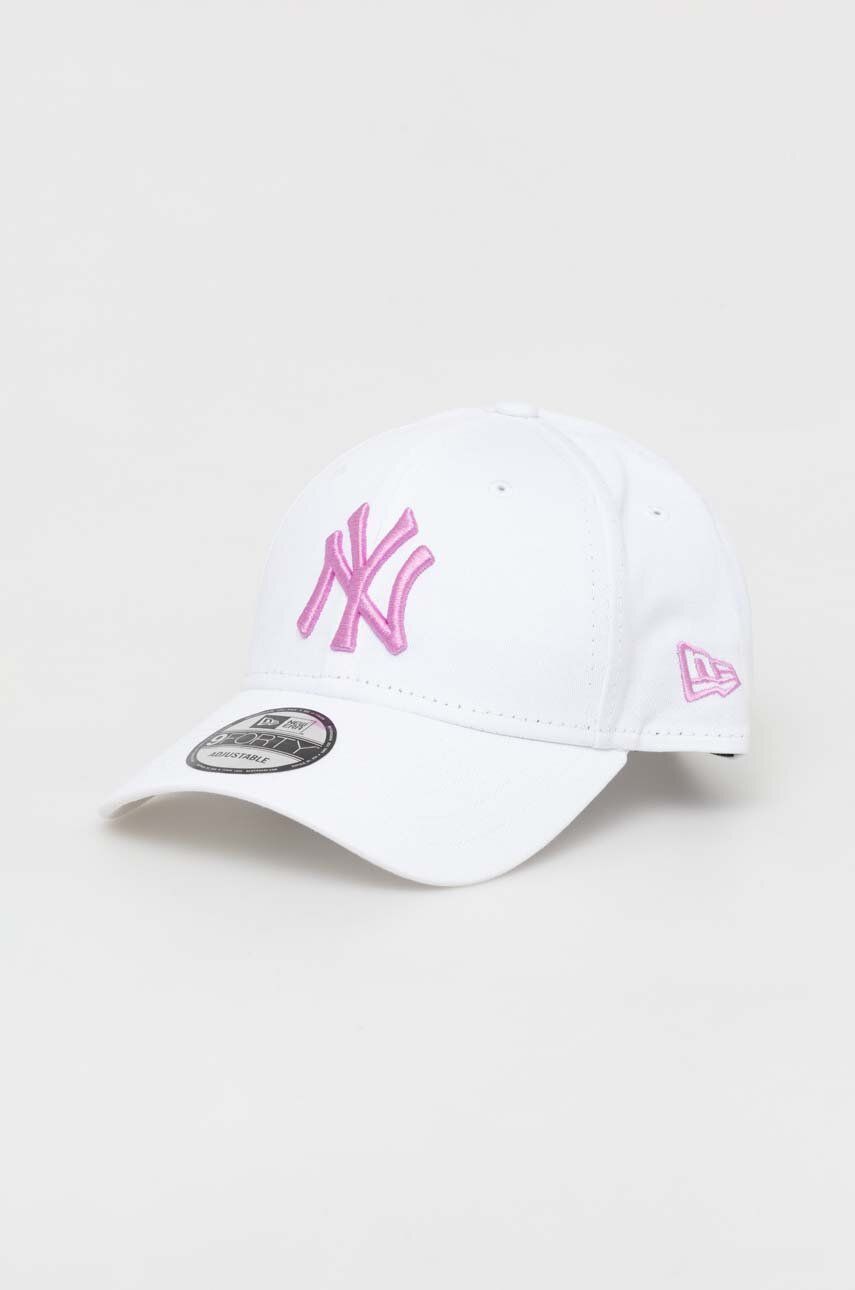Keps New Era New York Yankees League Essential 9FORTY Adjustable Cap Vit | 60358173.WHIWRO, 0
