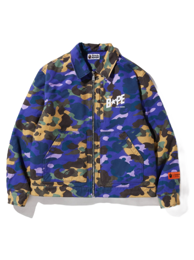 Jacka BAPE Heron Preston x Mix 1st Camo Duck Trucker Jacket Purpur | 1I23-141-902
