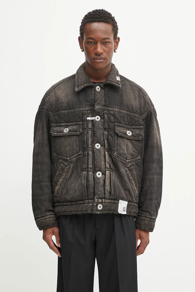 Jacka Maison MIHARA YASUHIRO Maison MIHARA YASUHIRO Blouson Winter Denim Jacket Svart | J15BL126