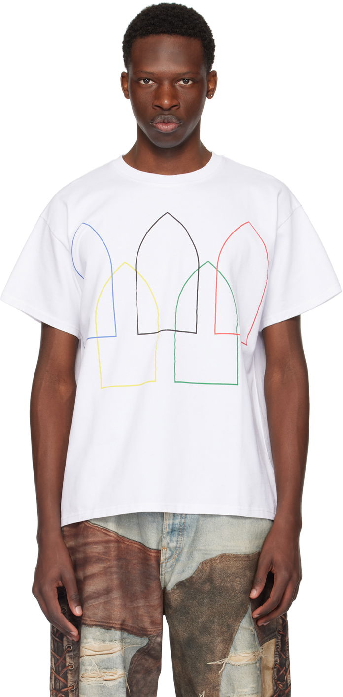 T-shirt Who Decides War Interwoven Windows T-Shirt Vit | 1110340001SS24