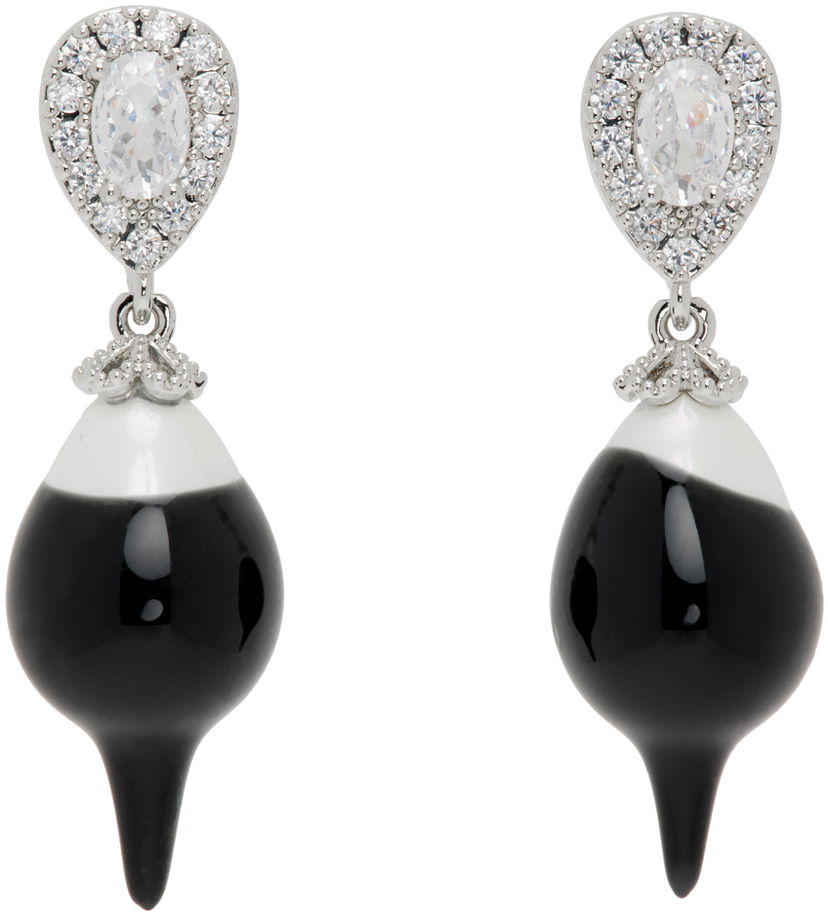 Örhängen Ottolinger Ottolinger Pearl Drop Earrings Svart | 2501010