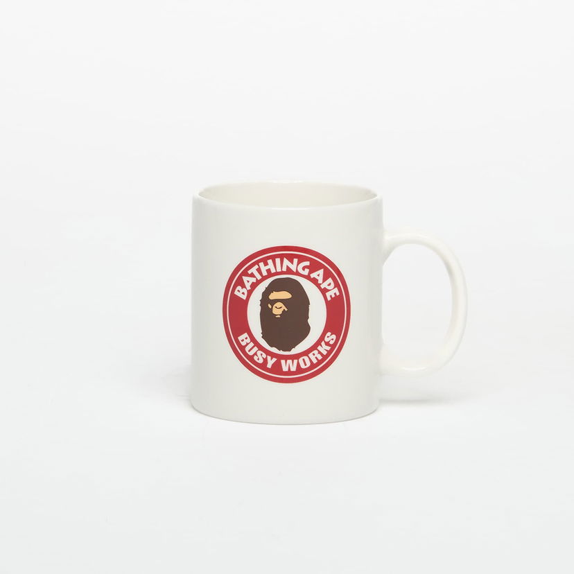 Heminredning BAPE Busy Works Mug Vit | 001KAL801007MRED