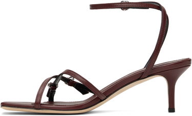 Skovård Aeyde Aeyde Libby Leather Kitten Heel Sandals Bourgogne | A11-HS-GAIS55TB172-SS25-955-007, 2