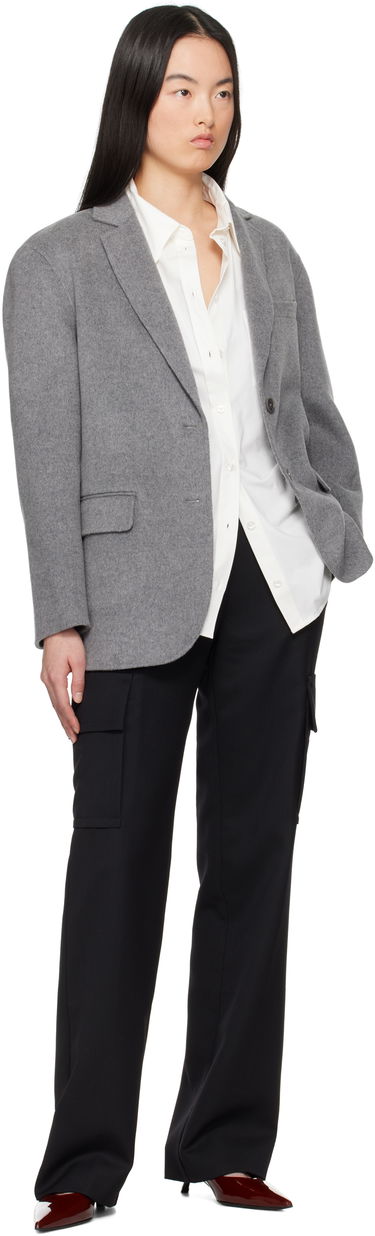 Rockar Anine Bing Anine Bing Quinn Blazer Grå | A-01-10719-GRM5, 3