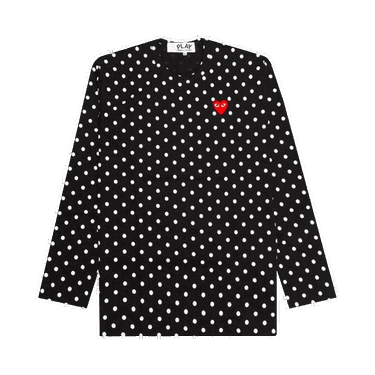T-shirt Comme des Garçons Play Polka Dot T-Shirt Svart | AZ T166 051 1, 0