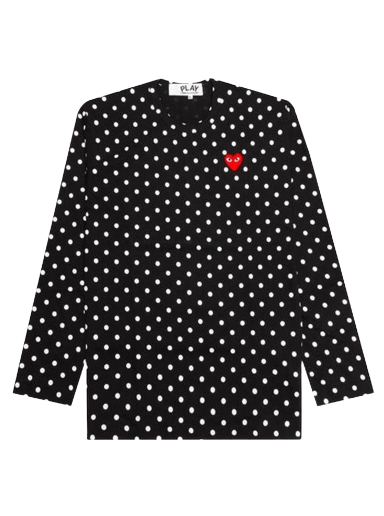 T-shirt Comme des Garçons Play Polka Dot T-Shirt Svart | AZ T166 051 1
