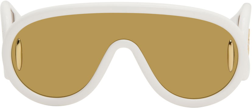 Solglasögon Loewe Wave Mask Sunglasses Vit | LW40108I 192337132728