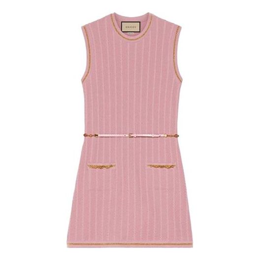 Klä Gucci Gucci Boundless Overture Series Sleeveless Knit Dress Rosa | 658350-XKBVO-6167