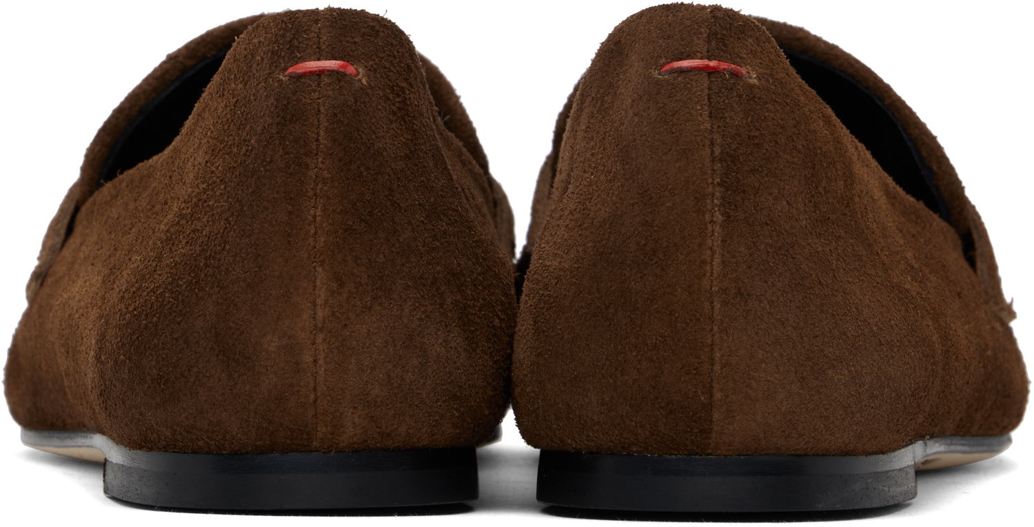 Kläder Aeyde Aeyde Alfie Suede Loafers Brun | A11-FL-GGRS08FL1-SS24-990-022, 1