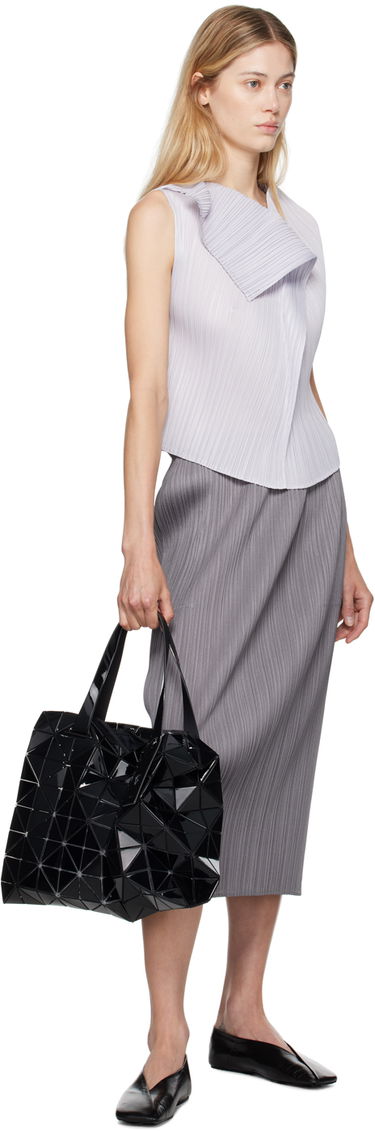 Tygpåse BAO BAO ISSEY MIYAKE Geometric Pattern Tote Bag Svart | BB48AG421, 3