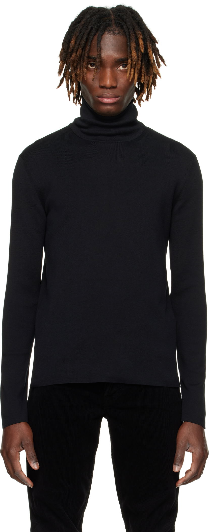 Sweater Tom Ford TOM FORD Cotton Turtleneck Svart | KRL040-YMC033S25