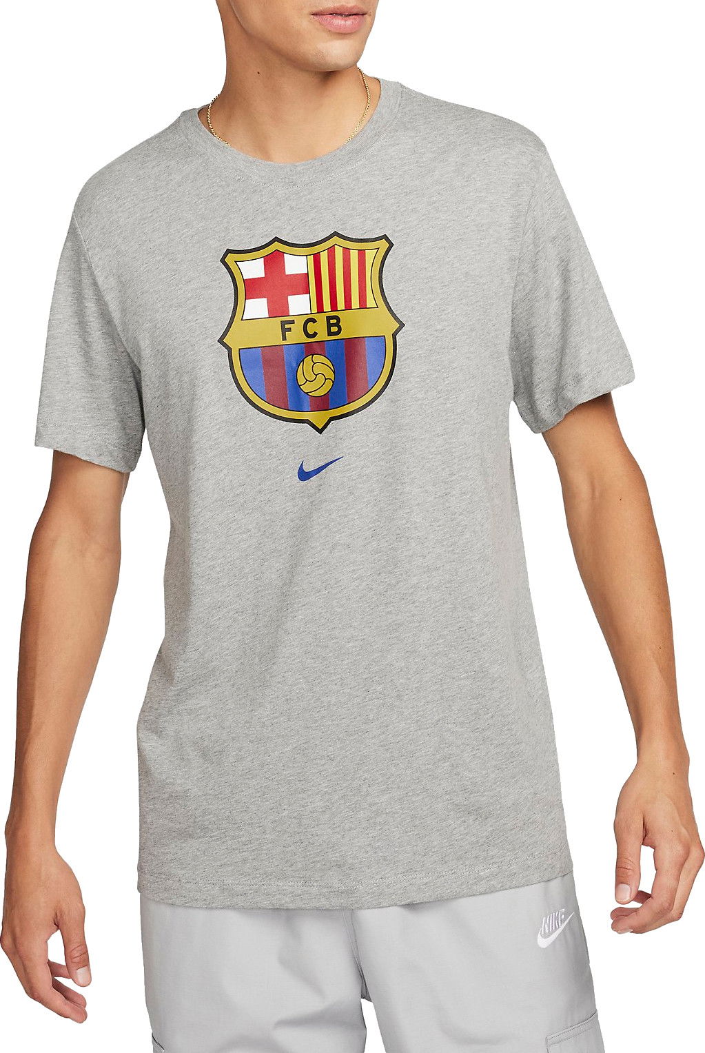 T-shirt Nike FC Barcelona Crest Grå | dj1306-063, 0