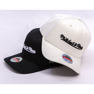 Keps Mitchell & Ness Mitchell & Ness Branded Script Stretch Cap Svart | HC12184-MNNBLCK, 5