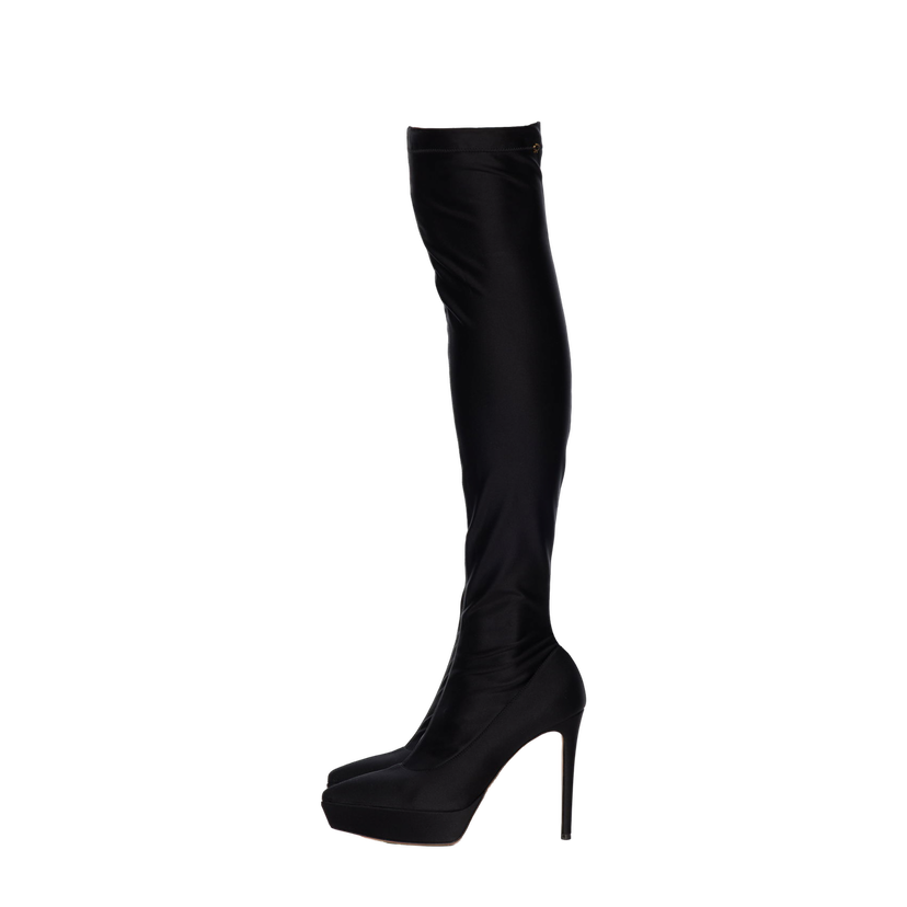 Sneakers och skor Gianvito Rossi Platform Over-The-Knee Boots Svart | G80236.85RIC.CUP