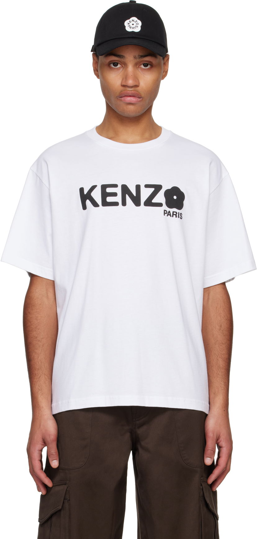 T-shirt KENZO Oversize T-Shirt With Graphic Print Vit | FF55TS4914SG