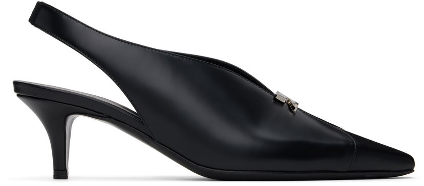 Sneakers och skor Courrèges Slingback Leather Heels Svart | 324SPP015CV0033