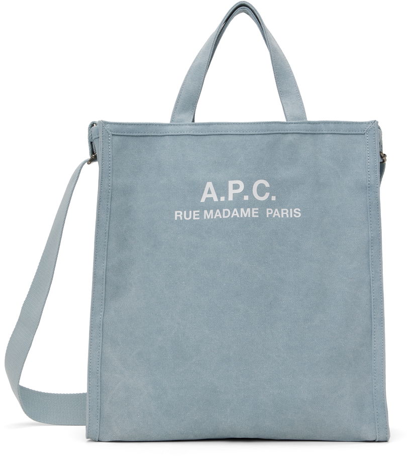 Tygpåse A.P.C. Shopping Tote Bag Blå | COHGV-H61318