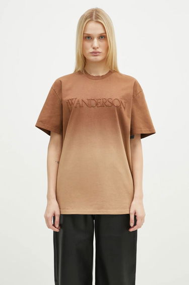 T-shirt JW Anderson JW Anderson Logo Embroidery Gradient T-Shirt Brun | JT0244.PG1551.619, 0