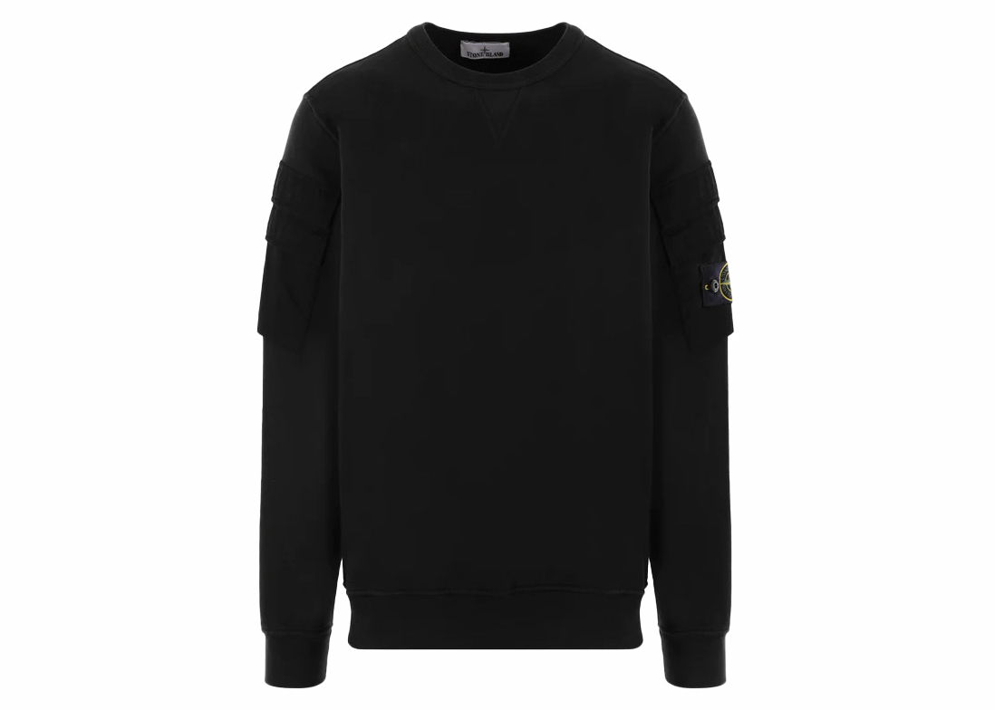 Sweatshirt Stone Island Printed Hooded Sweatshirt Svart | 791567461-V0029, 0
